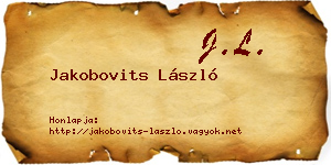 Jakobovits László névjegykártya